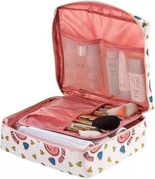 Ecoform Waterproof Organizer Travel Cosmetic Makeup Bag Laughing Pink