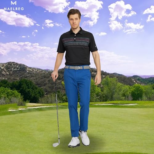 Image of M MAELREG Golf Pants Men Quick Dry - 30 inch /32 inch /34 inch Stretch Lightweight 5 Pockets Water-Resistant Casual Mens Dress Pants