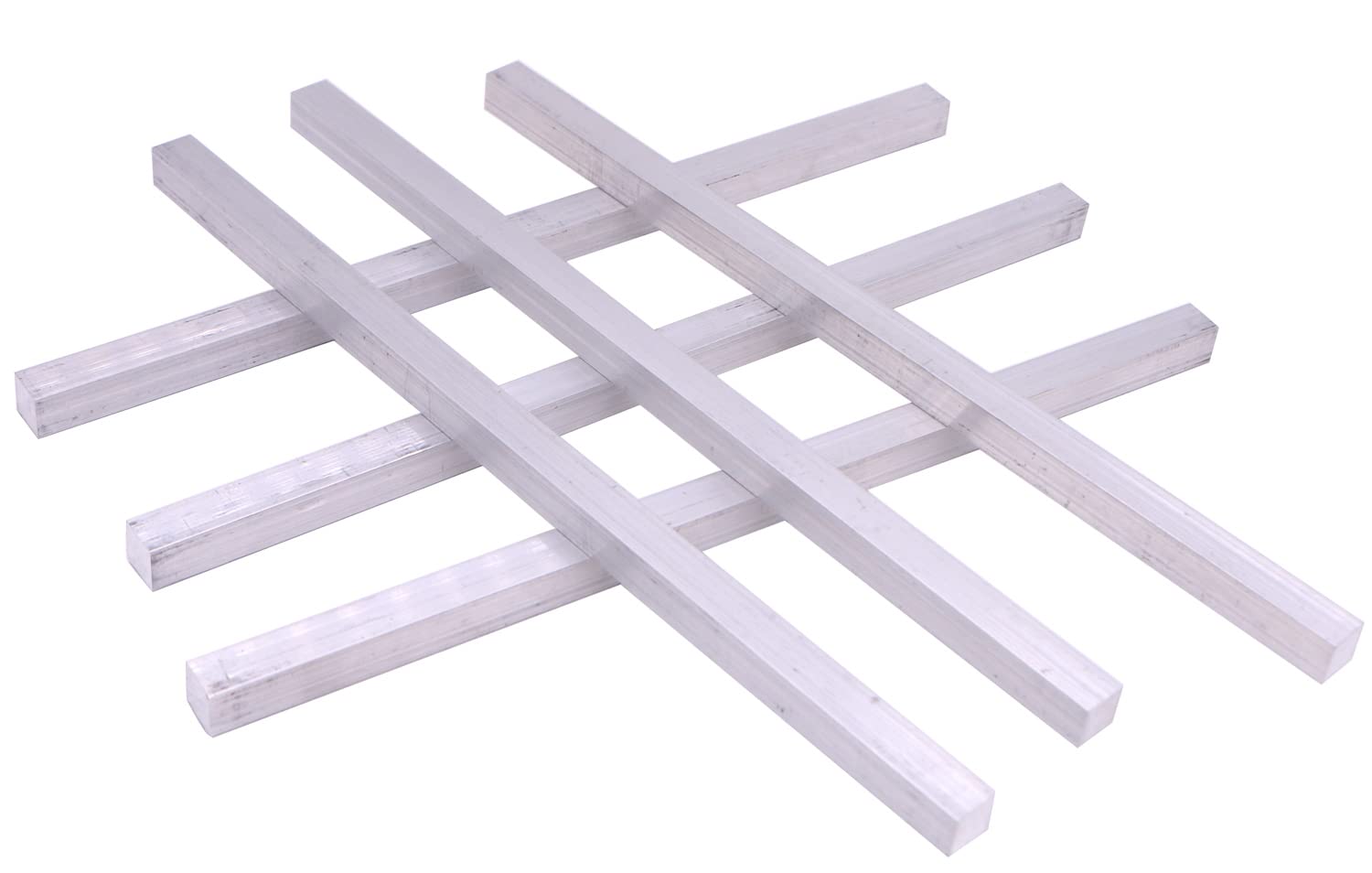 6 Aluminum Flat Bars - 1/2" x 1/2" x 12" -2