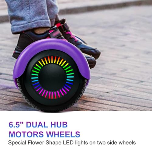 Image of FLYING-ANT Self Balance Scooter 6.5 inch with Speaker and LED Lights Red