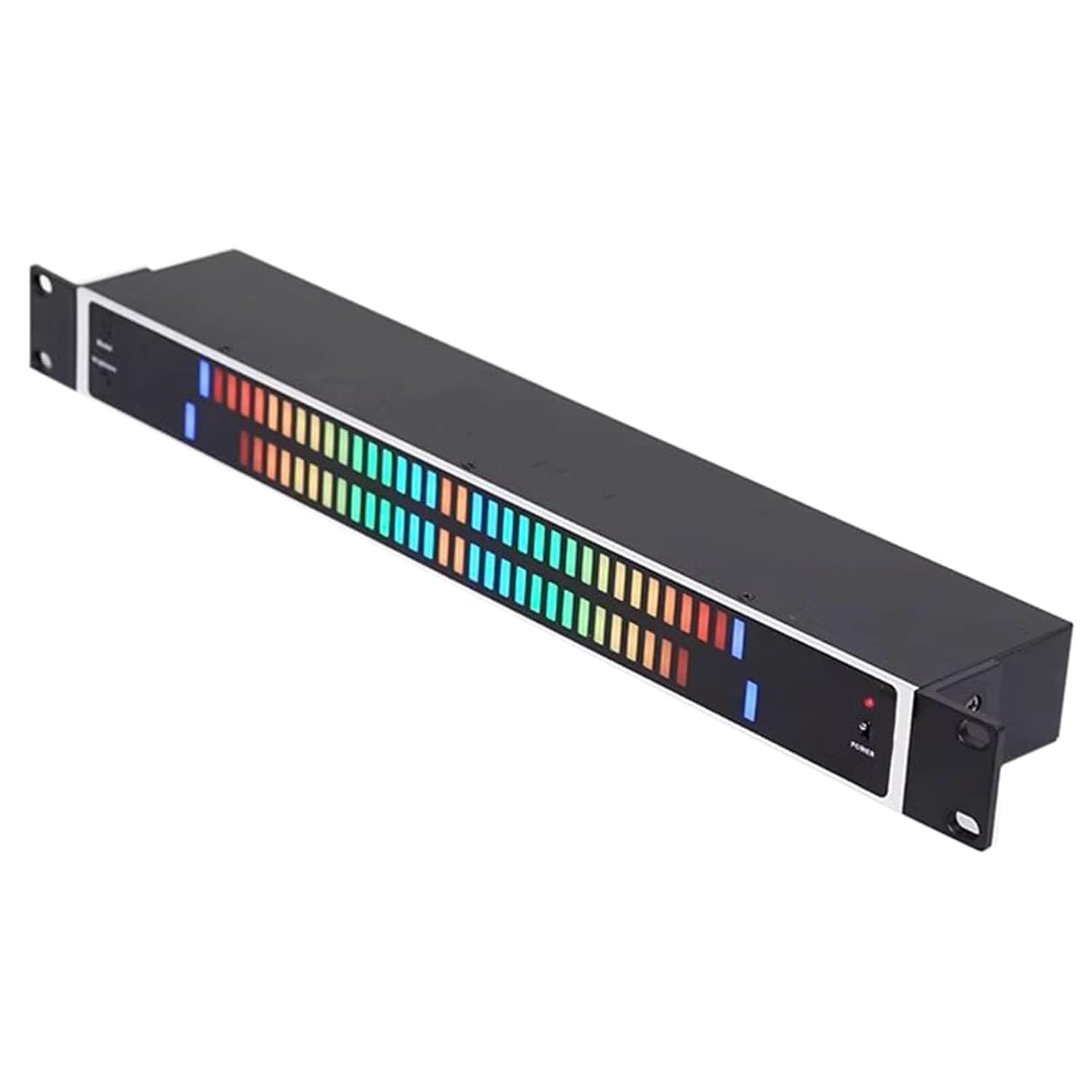 Audio-Spektrumanalysator mit 96-LED-VU-Meter, 8 Anzeigemodi, 5 Helligkeitsstufen, rackmontierbar für Studio und Zuhause. Familientreffen