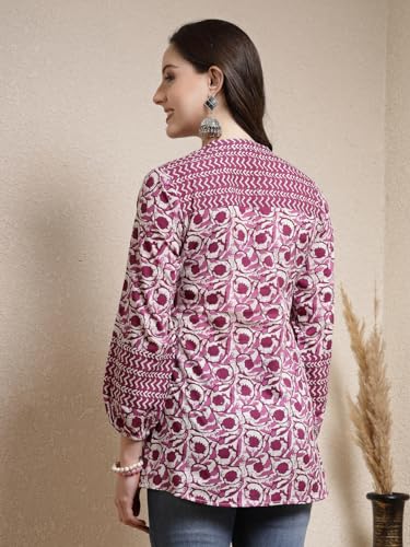 Image of Stylum Women's Floral Printed Cotton Top