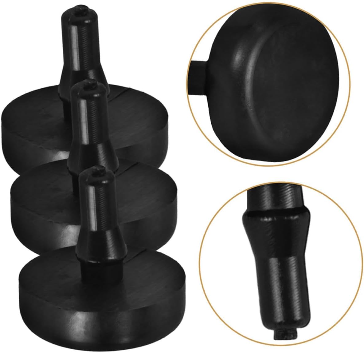 15pcs Brake Pedal Stopper Pads Rubber Brake Light Switch Stoppers for Automotive Repairs Quick Installation Accurate Limiting Compatible with Various Models