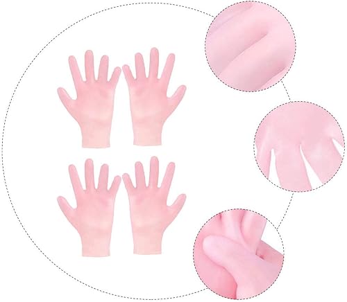 Miniatura 9 de 2 pares de guantes hidratantes blanqueadores anti-secado de belleza manoplas agrietadas manos reparación guantes de noche guantes tratamiento de