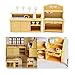 Acxico 2Pcs Plastic Kitchen Cabinet Miniature Furniture Room Item Set Mini Accessory