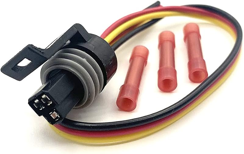 Conector de sensor de pressão de óleo e combustível WANATOP de 3 pinos com chicote para Honeywell e Buick Delphi – 1 unidade