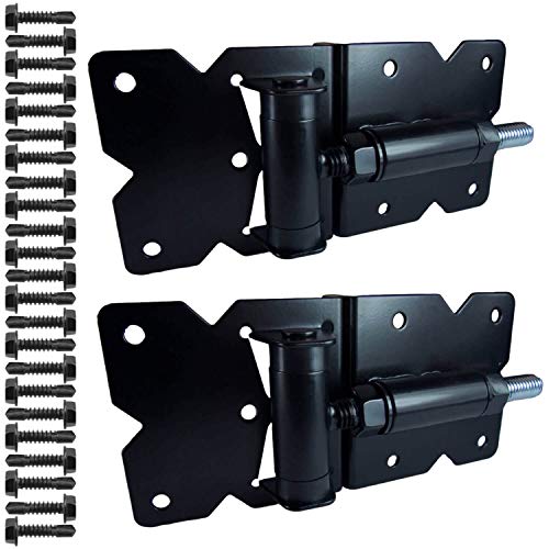 Vinyl Gate Hinges Black (for Vinyl, PVC etc Fencing) Vinyl Fence Gate Hinges