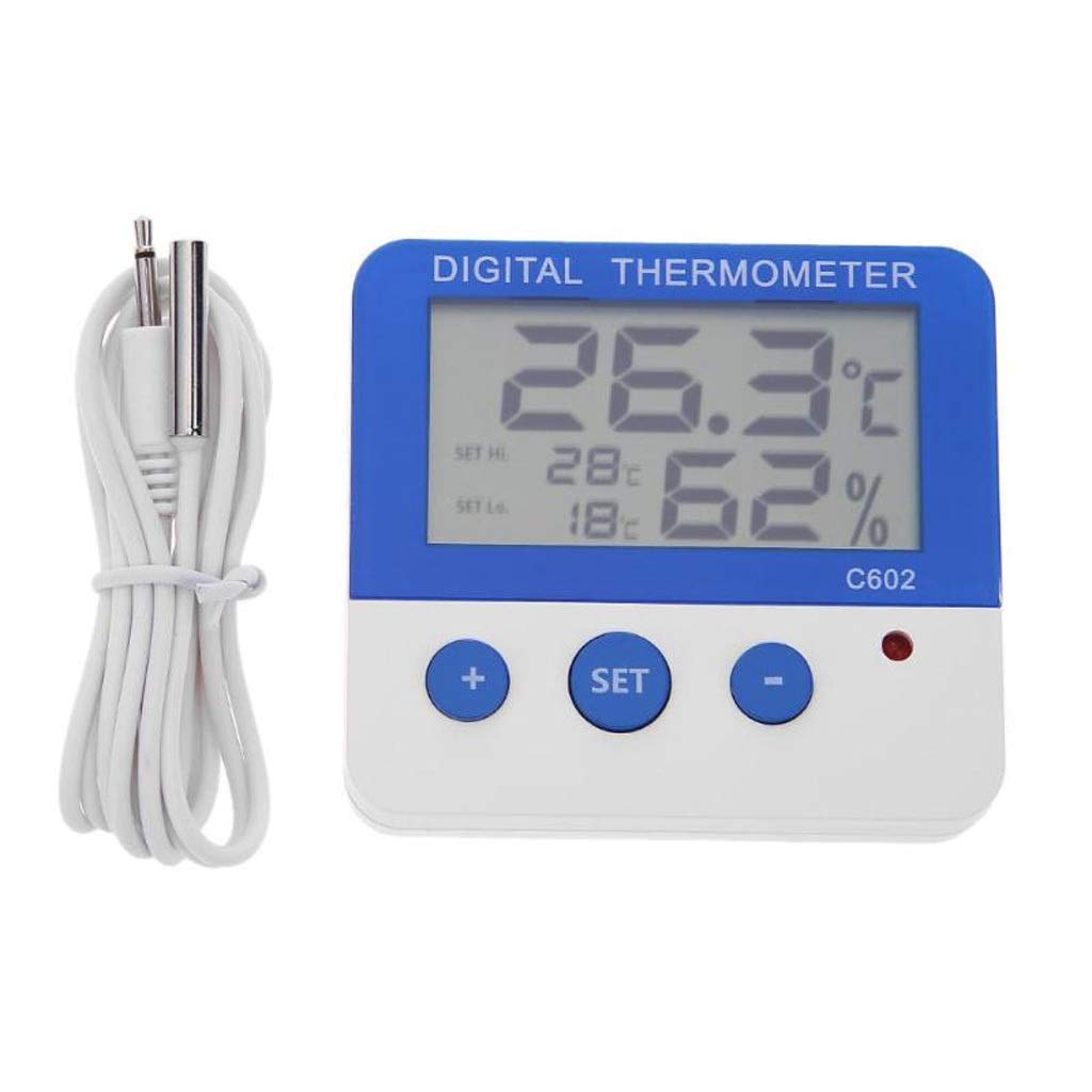 Thermomètre LCD numérique étanche JFDBGU avec alarme sonore et fixation magnétique