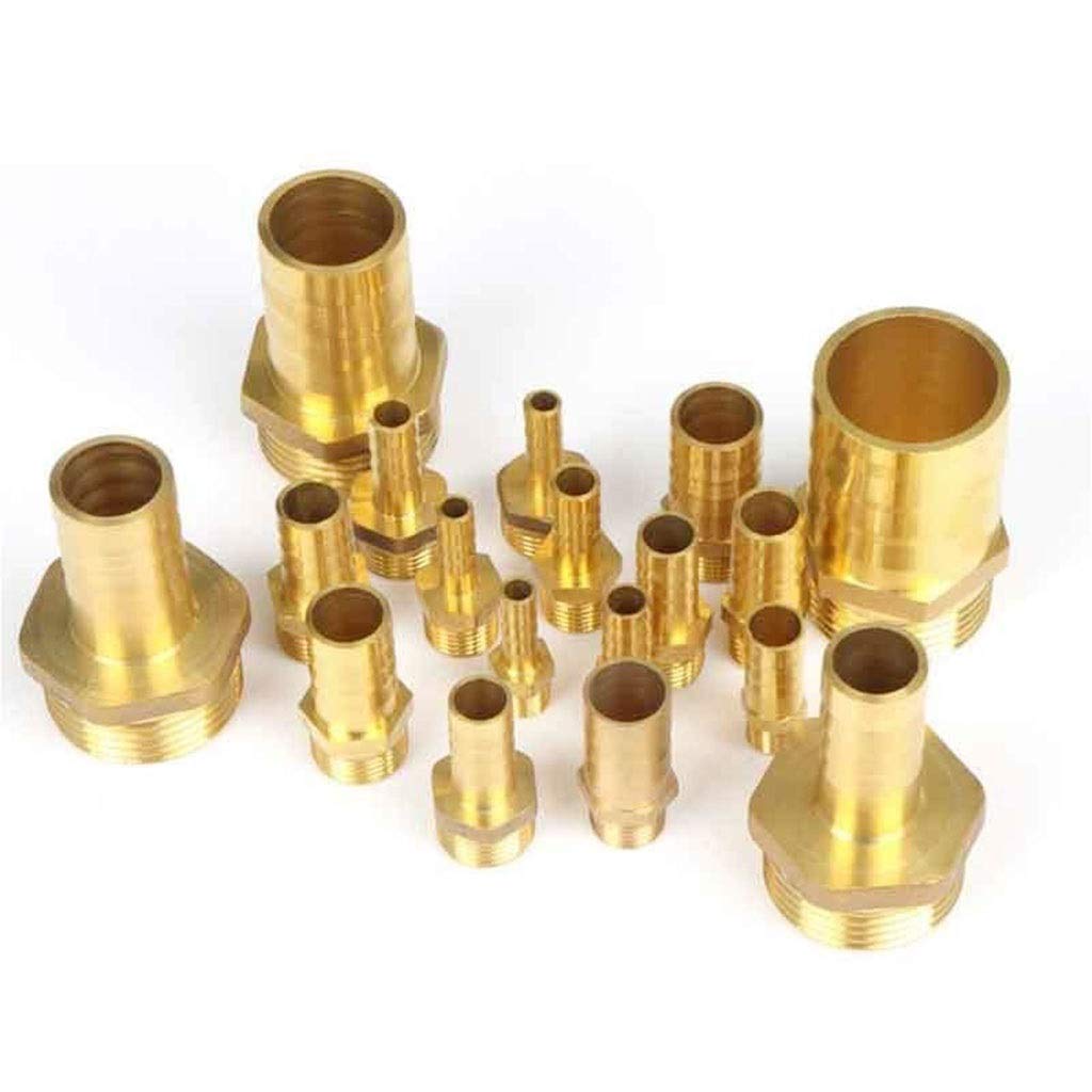 Złącze węża Złączka do rur mosiężnych, końcówka węża, męski łącznik miedziany, adapter(45720,8mm Barb)