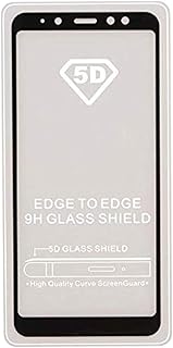 شاشة حماية كاملة بدرجة امالة 5 دي لموبايل سامسونج جالاكسي A8 | اطار اسود