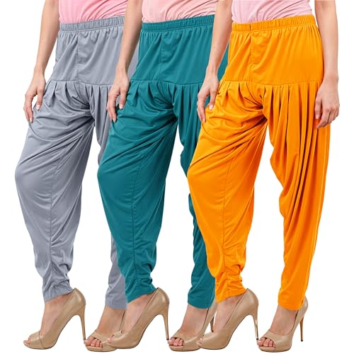 Image of Buy That Trendz Patiala Salwar for Women Relaxed Fit Viscose Patiyala Salwar Harem Bottom Pants