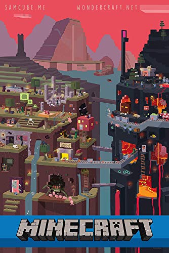 Tainsi Monde Minecraft - Poster-11 x 17 pulgadas, 28 x 43 cm