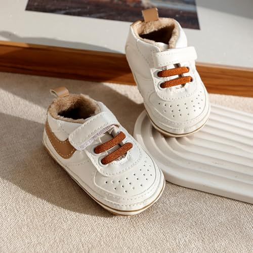 Image of Clowora Unsex Baby Shoes Boys Girls Infant Sneakers Non-Slip Soft Rubber Sole Toddler Crib First Walker Lightweight Shoes