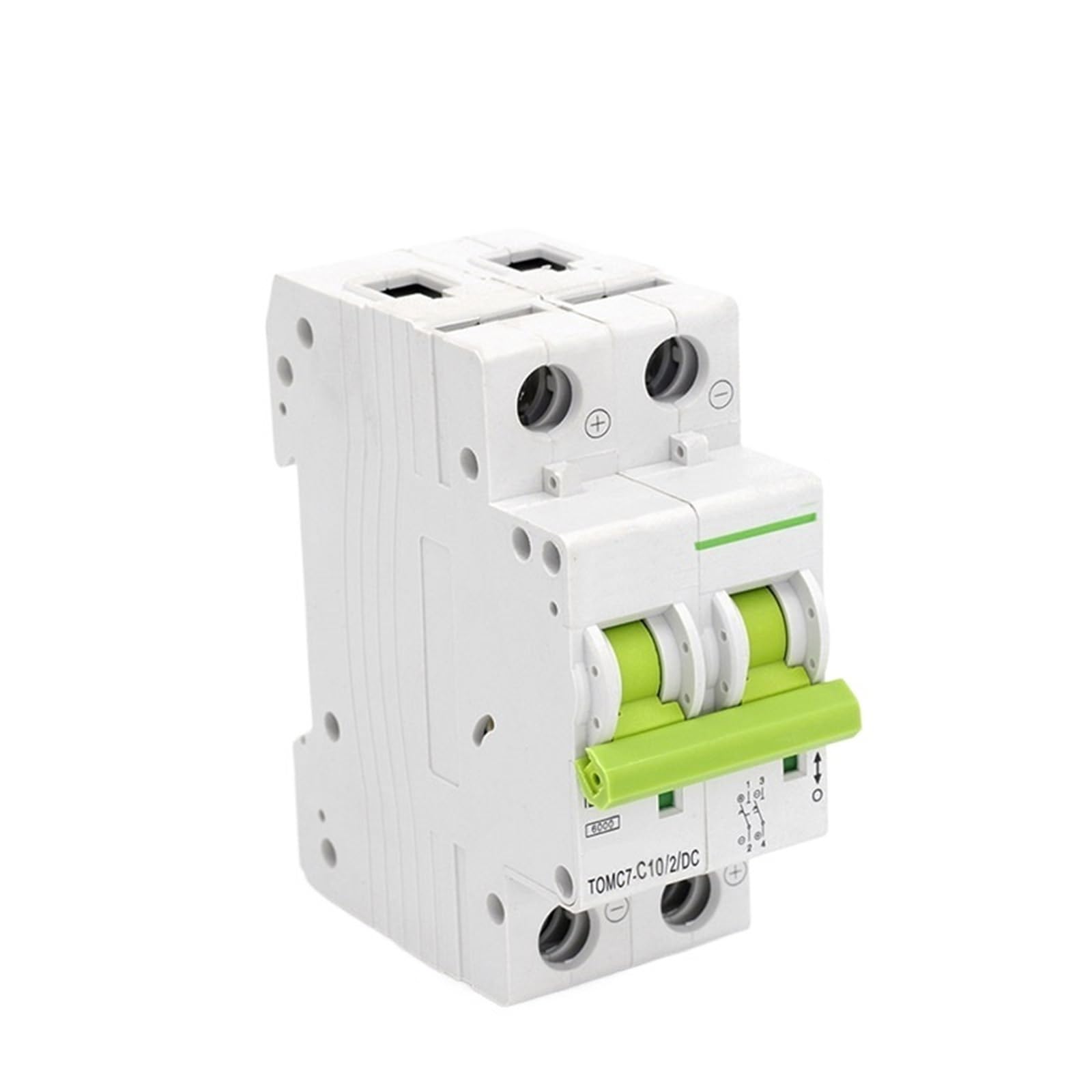 QQGGXWN DC Rail Circuit Breaker C 10A 63A 80A 100A 125A (1P 16A)