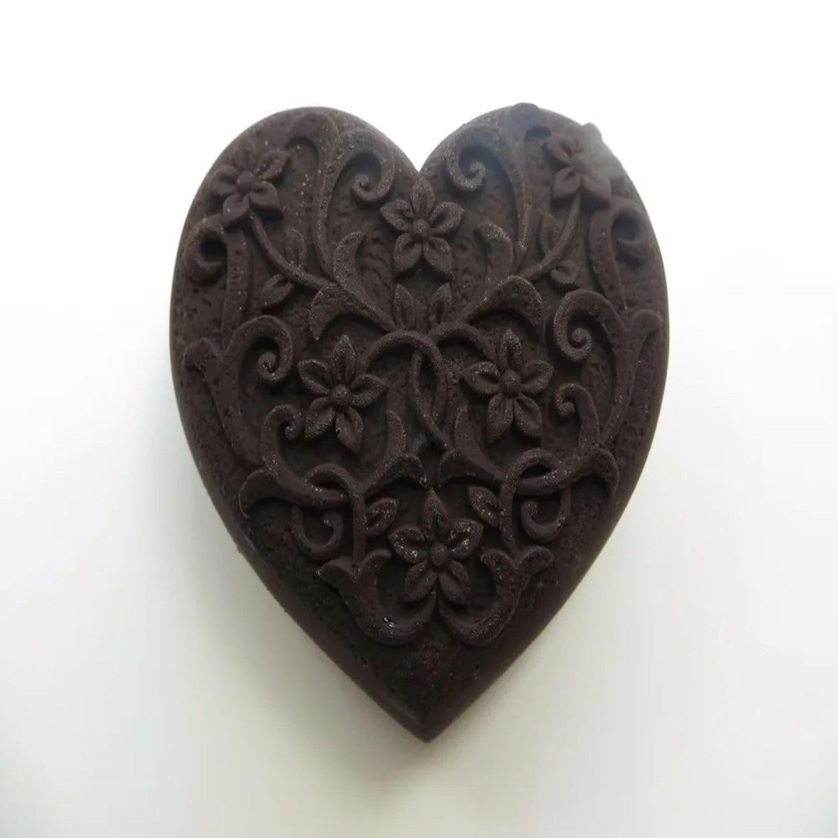 New 2024 Silicone Mould Heart Shpae Flower Stamp Pattern Soap Mold DIY Articraft Silicone Soap Molds Pudding Jelly Candle Mold Tray Mold Decoration Kitchen Accessories Creative Gift