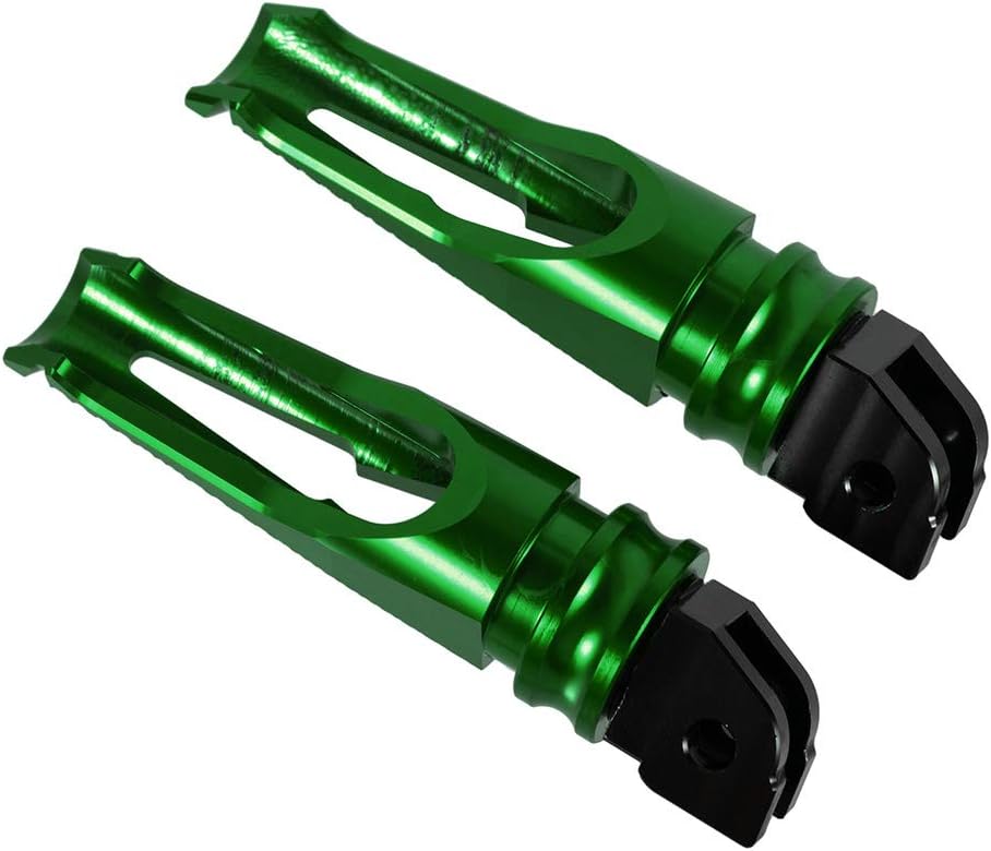 For Ducati Monster 797/821/1200S CNC Aluminum Motorcycle Footpegs Rear Passenger Accessories for Panigale 899/959/1299/1098/1198/1199 (Green)