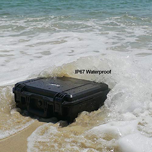 Lykus Hc-3310 Waterproof Hard Case With Customizable Foam Insert, Interior Size 12.99X8.27X5.31 In, Suitable For Pistol, Dslr Camera, Small Drone, Camcorder, Action Camera, And More #TOP5