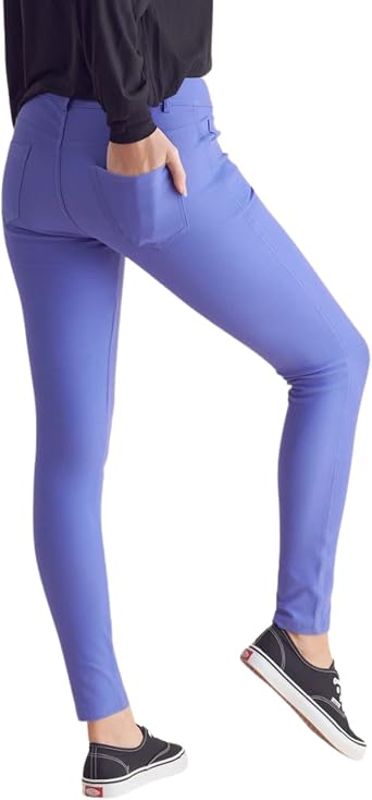 YELETE Women's Five Pocket Jean Leggings