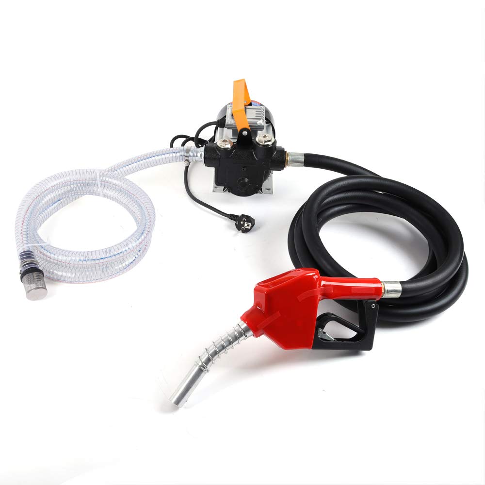 Pompe De Transfert Diesel électrique 230V 200W - Auto-amorçante, Débit 50L/min, Avec Compteur Et Pistolet - Pour Tracteur, Engin, Ferme