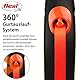 flexi® Neon M Gurt 5 m schwarz, neon-oranger Gurt, reflektierende Seitenfläche, Roll-Leine für Hunde bis 25 kg