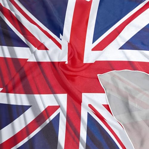 British Flag Silk Head Scarf 24" Square Soft Feeling Satin Hair Scarf Silk Bandana Neck Scarf for Women Girls4