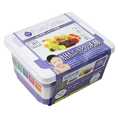 Pure Smile(ピュアスマイル) PureSmile(ピュアスマイル) フェイスパック エッセンスマスク 30枚セット AHAふきとり洗顔・3S01 フェイスマスク