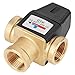 Thermostatisches Mischventil , Hot 3-Wege-Innengewinde DN20 Messing Thermostatisches Mischventil für Solarwarmwasserbereiter Funktionsmessing Kunststoff