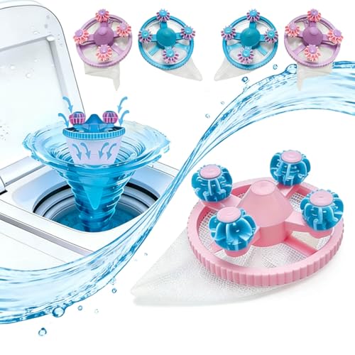 ALSPON Pet Hair Remover for Laundry - 4-Pack Pet Hair Removal Tool, Lint Catcher for Washing Machine, 2025 Upgraded Laundry Hair Catcher