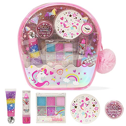 Hot Focus Makeup for Kids - Skin-Friendly Girls Makeup Kit for Kids, Washable Kids Makeup Kit for Girls, Fun and Creative Set, Ideal for Pretend Makeup Birthdays, Spa and Beauty Salon Days