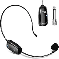 Microfone Sem Fio Headset Conferencia Professor Show Wireless, Sistema de microfone sem fio de 2,4 G, alcance de 50 metros, Plug and Play, Igreja, Aula Conferencia Professor Show
