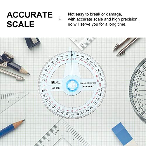 Mipcase 5 Unidades Transferidor Ferramenta De Desenhar Círculos Ferramentas De Medição De Desenho Ré