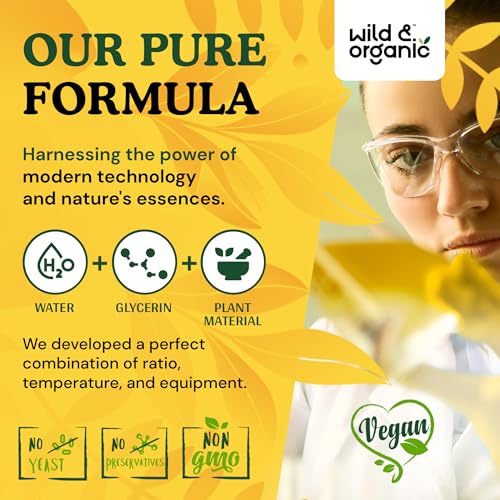 wild amp organic yohimbe supplements for men amp women - 5 mg yohimbine extract tincture - alcohol-free yohimbe bark drops - vegan non-gmo amp sugar-free