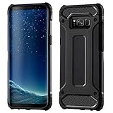 cofi1453 Schutzhülle Bumper Hybrid Armor kompatibel mit Motorola Moto G6 Plus Silikon Hülle Zubehör Tasche in Schwarz