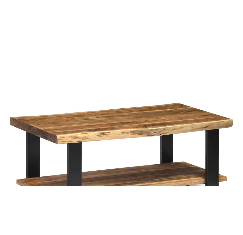 Amazon.com: Alaterre Furniture Alpine 2-Tier Live Edge Coffee
