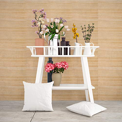 Image of DWELLSINDIA Wood Texture Self Adhesive Wallpaper Peel & Stick, Waterproof, Scratch Resistant, Laminated (41cm x 244cm, Beige)