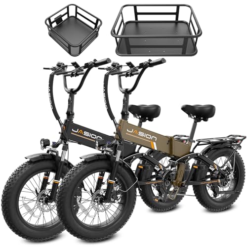 Image of Jasion X Hunter /PRO Electric Bike for Adults,1800W /1400W Peak 20''Fat Tire Foldable Ebike,Folding E Bike Up to 80 /70 Miles Range,720 /624WH Removable Battery,30 MPH E Bike,Certified by UL2849