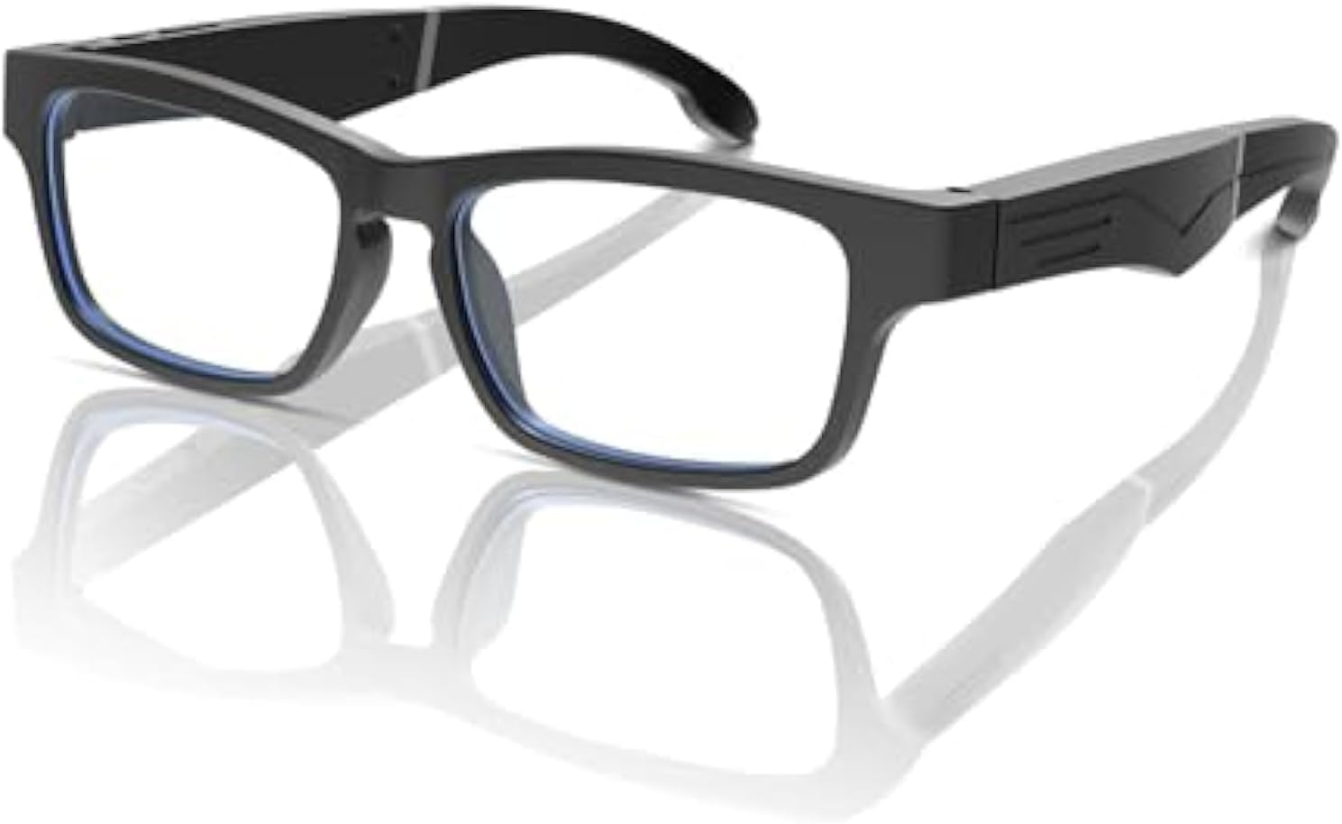 Smart Glasses, Bluetooth Glasses With Speakers, Blue Light Filtering Lenses, Low Latency Audio, Built-In Mic & Clear Calls Game, Intelligent Wireless Audio (Black)