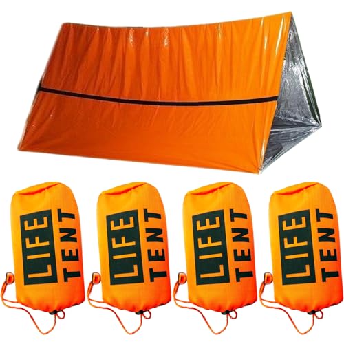 Tente d'urgence imperméable contre l'hypothermie pour rester au sec en montagne
