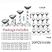 XJPONGC 16PCS Combat Risers for Flying Miniatures, DND Tabletop TRPG Terrain Flight Stands, Raised Platforms,1inch and 1.5inch incoulded 4 Different Heights with Stands and Bases,Crystal White