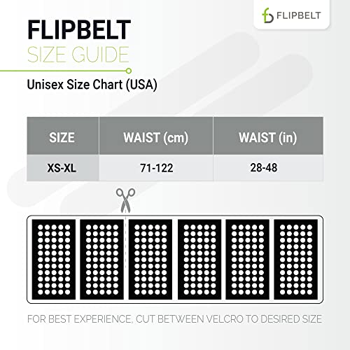 Image of FlipBelt Zipper Adjustable Tubular Running Belt for Phones, USA Company