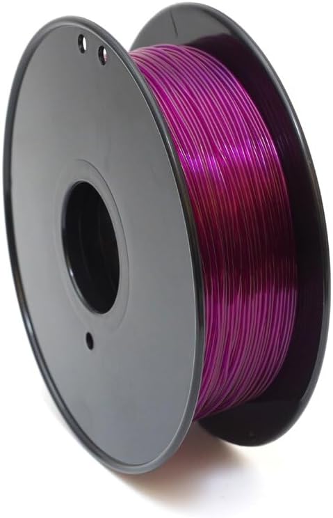 Printer Filament Filamento de plástico Flexible para impresora 3D, Material consumible de TPU 95A, 1,75mm, 0,8 kg 3D Printer (Color : Transparent Blue, Size : China)