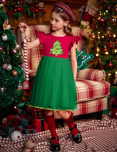 Image of Arshiner Toddler Tutu Dress Little Girls Fluffy Summer Dresses Casual Party Tulle Sundress for Kids 2-6Y