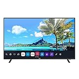 Pyle 55' 2160p UHD Smart TV - Flat Screen Monitor HD DLED Digital/Analog Television w/Built-in WebOS Hub Operating System, HDMI, USB, AV, Full Range Stereo Speaker, Wall Mount, Includes Remote Control