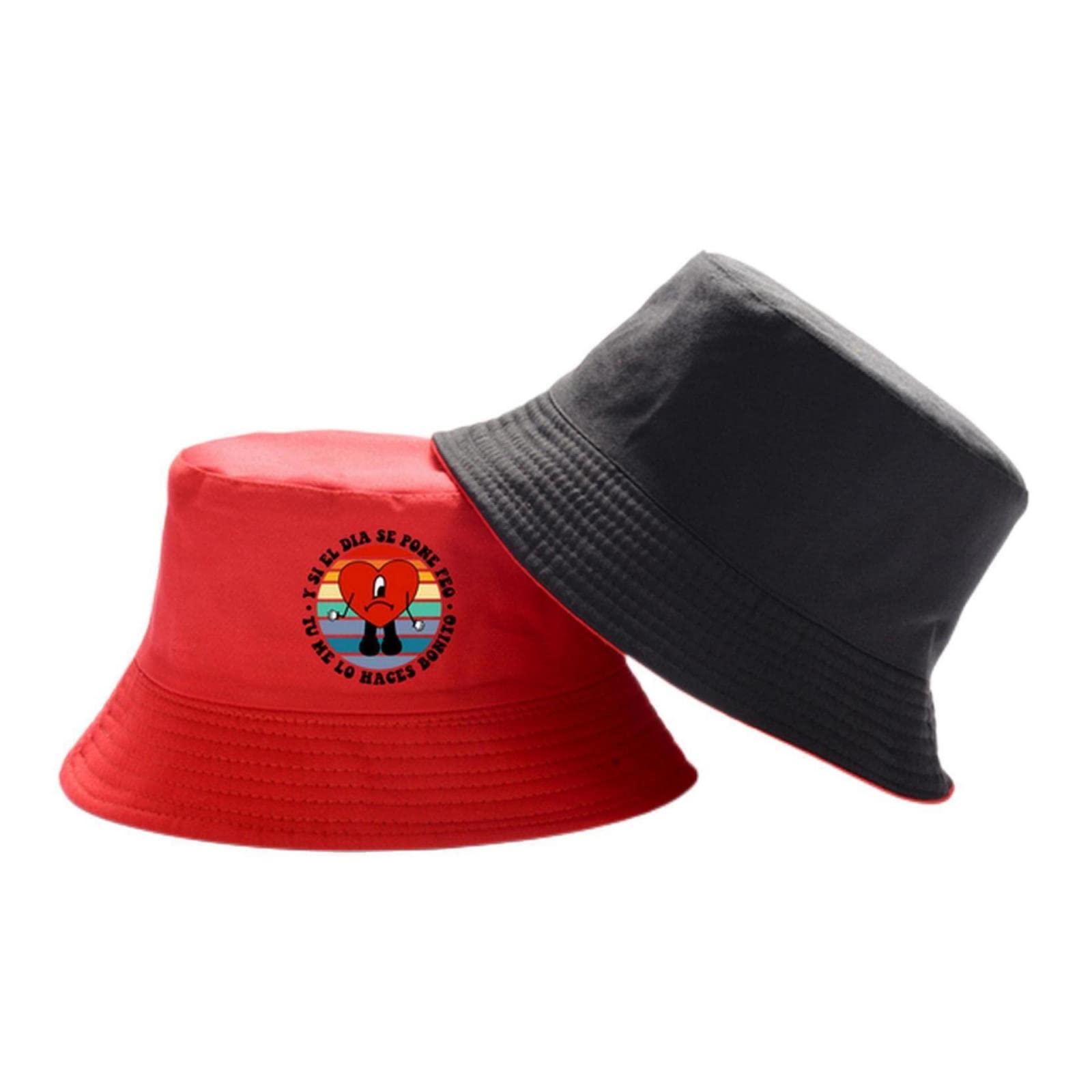 MOGSA Sombrero de pescador reversible, sombrero de pescador, sombrero de verano para hombre y mujer