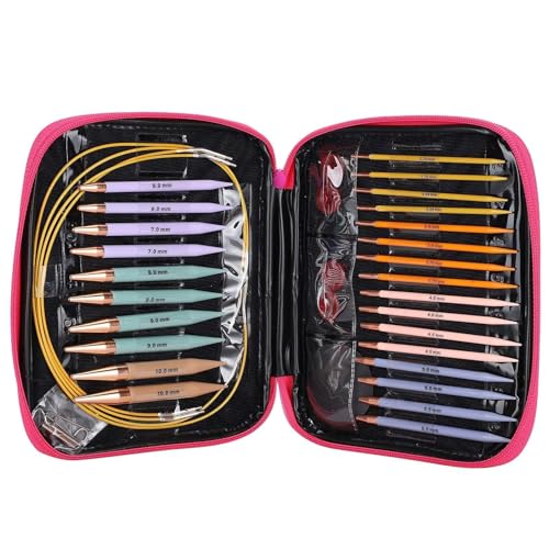 Ferri da maglia circolari, 13 paia di ferri...