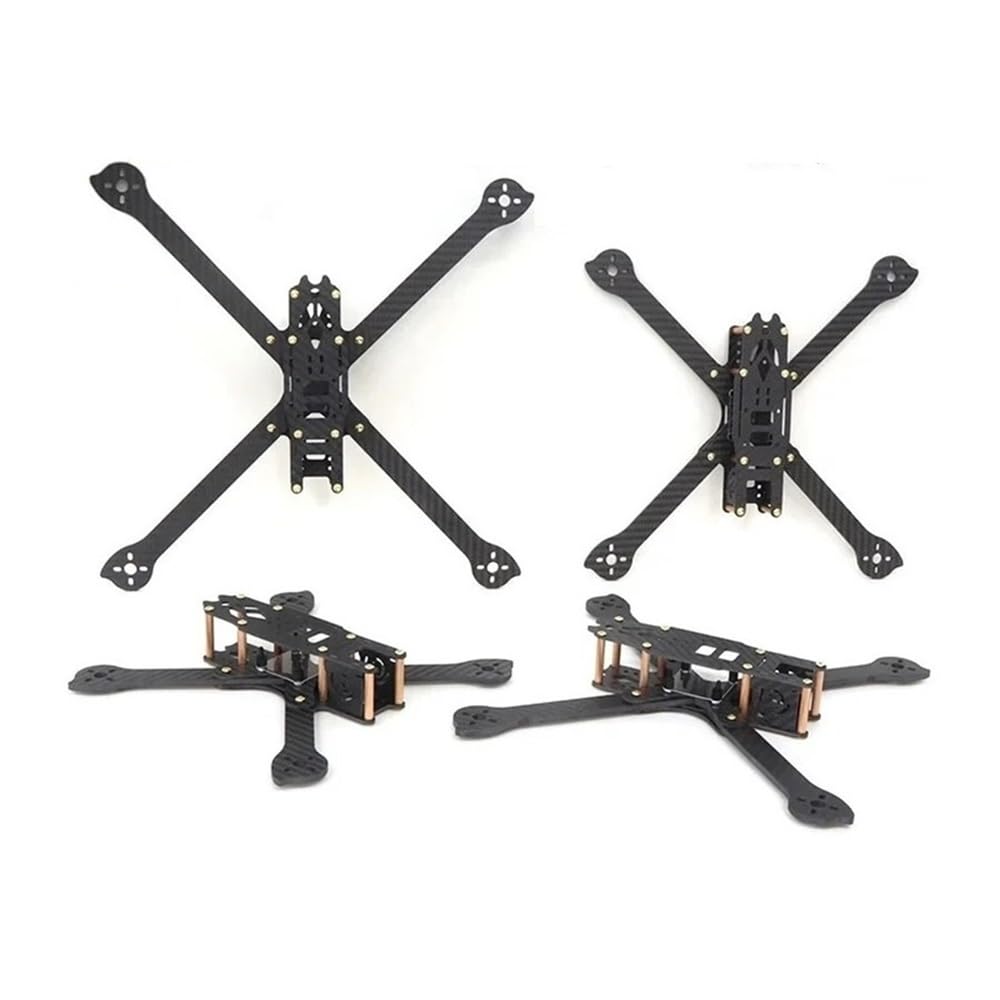 Fibra de Carbono 3K Completa, Compatible con XL5 V2 232 mm XL6 283 mm XL7 294 mm XL8 360 mm 5 6 7 8 9 Pulgadas FPV Freestyle Frame con Kit de Carreras de Brazo de 4 mm(XL5 232mm Frame Kit)
