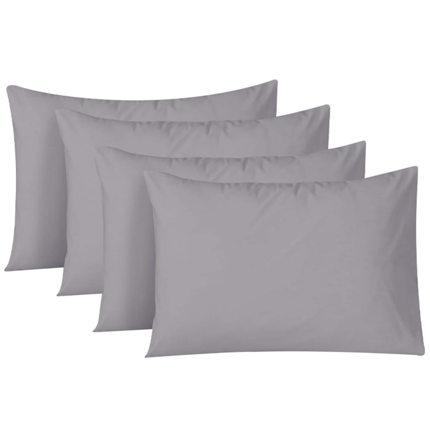 NAFAY LIVING Pillow Cases 4 Pack Cotton 300 Thread Count, Hotel Quality Pillow Covers with Envelope Enclosure