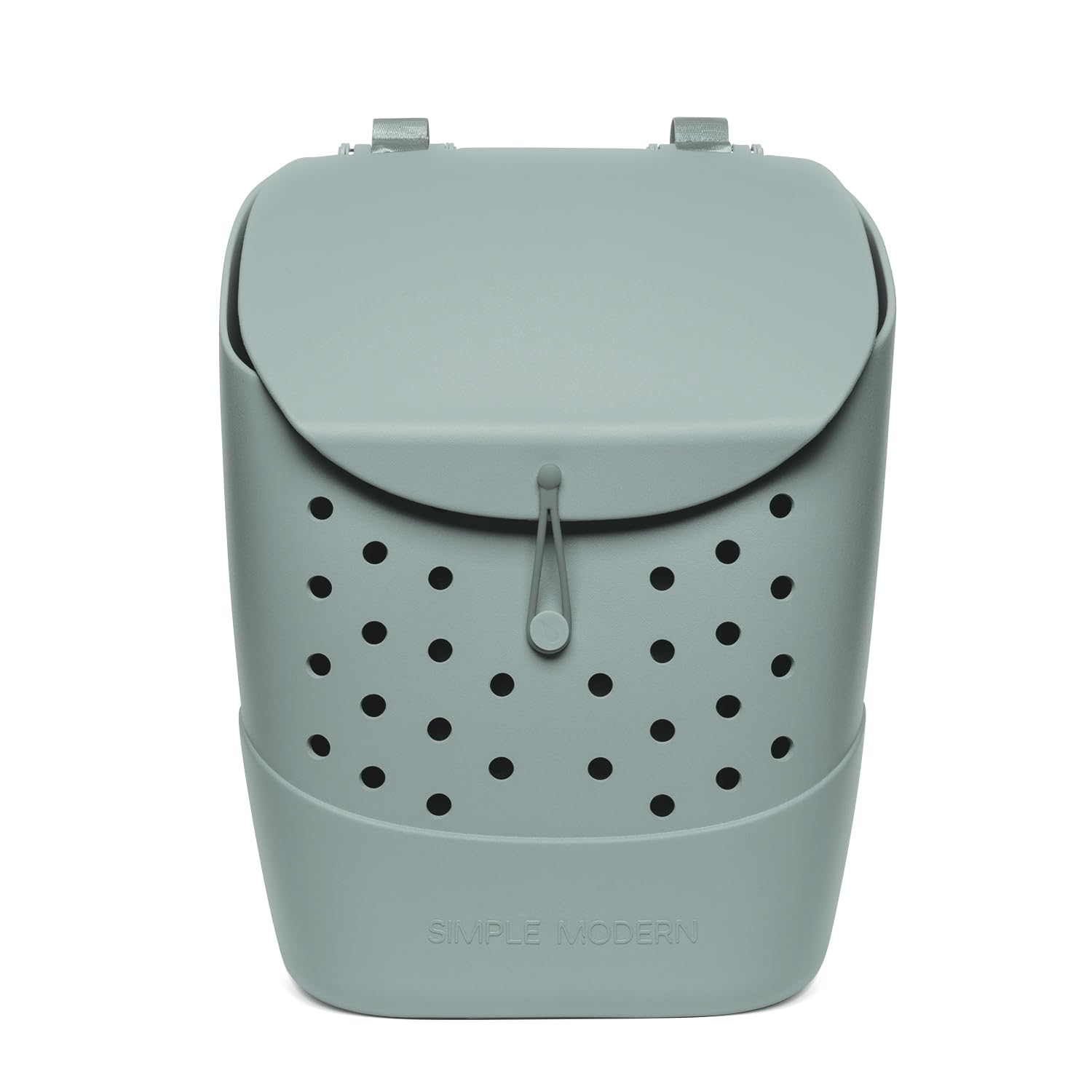 Simple Modern Getaway Backpack | Waterproof EVA Bag with Zipper Pocket for Beach, Pool, Boat, Travel | Durable and Lightweight | 23L | Sea Glass Sage