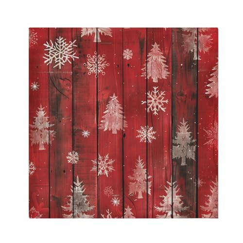 Servilletas de tela navideñas multicolor pack x6 miniatura 1