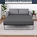 Cottington Lane 1 Piece Sleeper Sofa Fitted Sheet Queen Size, Premium Quality 100% Egyptian Cotton, 6 Inch Deep Sofa Bed/Pullout Couch Bottom Sheet Only, Cooling, Soft & Breathable, Dark Grey